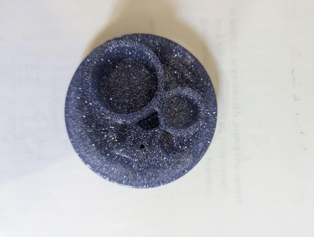 Porte encens paillettes bleue (les couleurs peuvent varier)
