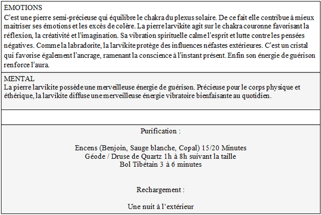 010 Larvakite sphère 409gr