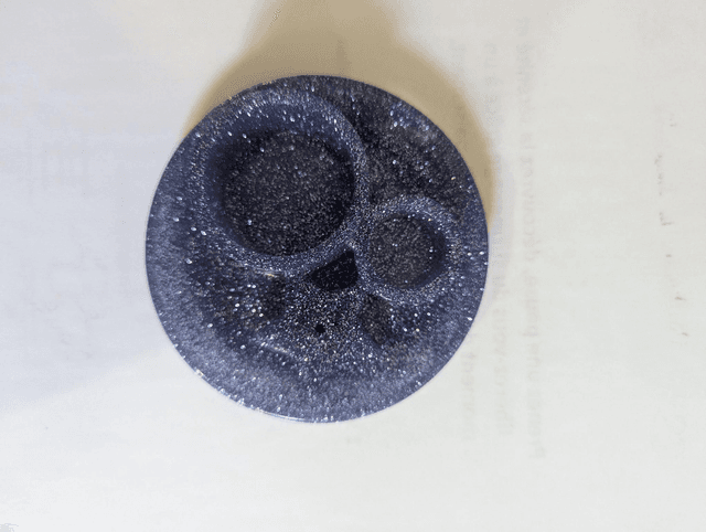 Porte encens paillettes bleue (les couleurs peuvent varier)